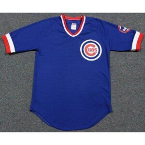 MLB Baseball Vintage 80s Chicago Cubs Jersey Shirt Top Large CCM Blue